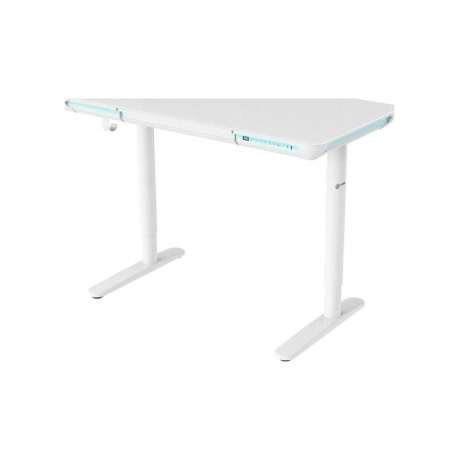 Стол для компьютера Cactus CS-EGD-WT-LED столешница закаленное стекло белый каркас белый 29037₽