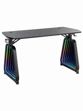 Стол игровой Cactus CS-GMD-BK-RGB столешница МДФ черный каркас ч...