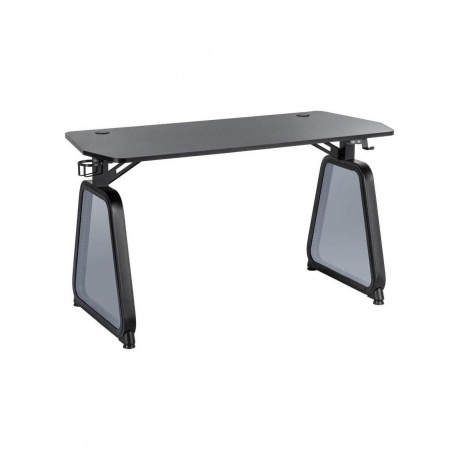Стол игровой Cactus CS-GMD-BK-RGB столешница МДФ черный каркас черный 136x60x75см - фото 2
