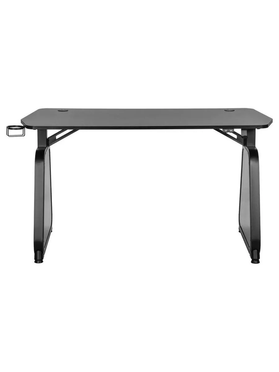 Стол игровой Cactus CS-GMD-BK-RGB столешница МДФ черный каркас черный 136x60x75см - фото 3