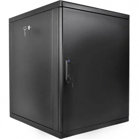 Шкаф настенный ЦМО 15U 500мм стекло черный ШРН-М-15.500.1-9005