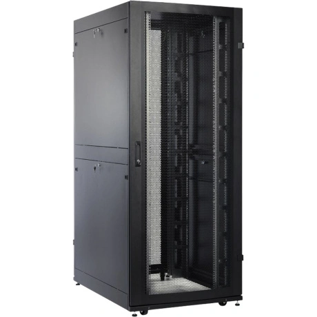 Шкаф напольный ЦМО 48U 1000мм перфорация черный ШТК-СП-48.8.10-4...