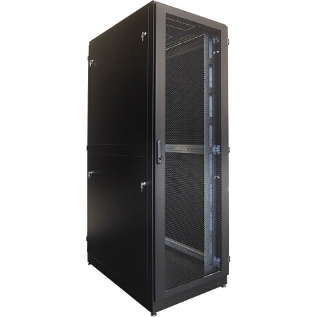 Шкаф напольный ЦМО 48U 1200мм перфорация черный ШТК-М-48.8.12-88АА-9005