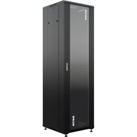 Шкаф напольный NTSS 32U 600мм стекло черный NTSS-R32U6060GS-BL