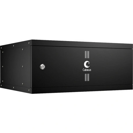 Шкаф настенный Cabeus 4U 450мм глухая черный WSC-05D-4U55/45M-BK