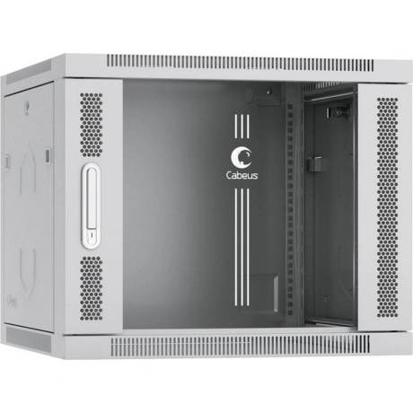 Шкаф напольный Cabeus 9U 600мм перфорация серый SH-05F-9U60/60