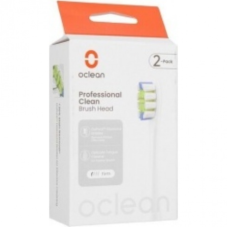 Комплект насадок Профессиональная чистка Oclean P1С1 W02 (2шт, Белый) - фото 6