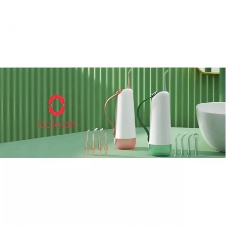 Комплект насадок Для Ирригатора Oclean W10  (2шт, Зеленый) - фото 6