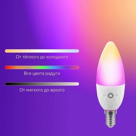 Умная лампочка Яндекс E14 (YNDX-00017) - фото 4