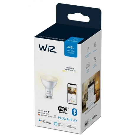 Лампа WiZ Wi-Fi BLE 50W GU10 927 DIM 1PF/6 - фото 2