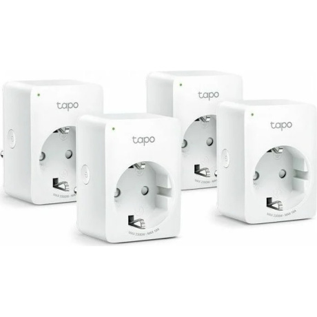 Умная розетка TP-Link Tapo P100(4-pack) 4 шт