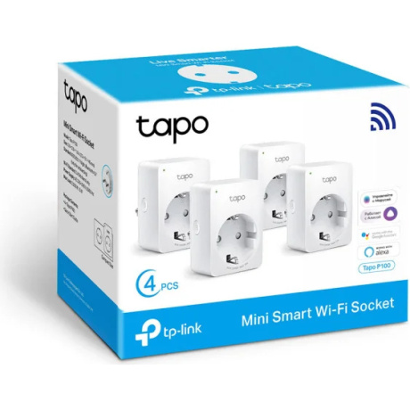 Умная розетка TP-Link Tapo P100(4-pack) 4 шт - фото 2