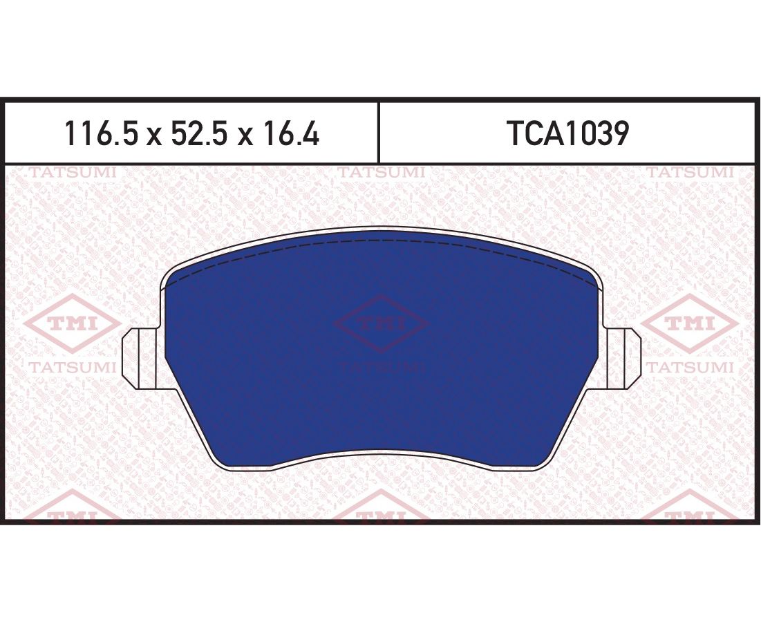 

Колодки тормозные дисковые передние 41060AX625 TATSUMI