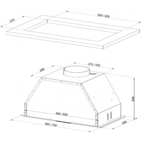 Встраиваемая вытяжка Kuppersberg INTRO 60 WHITE - фото 5