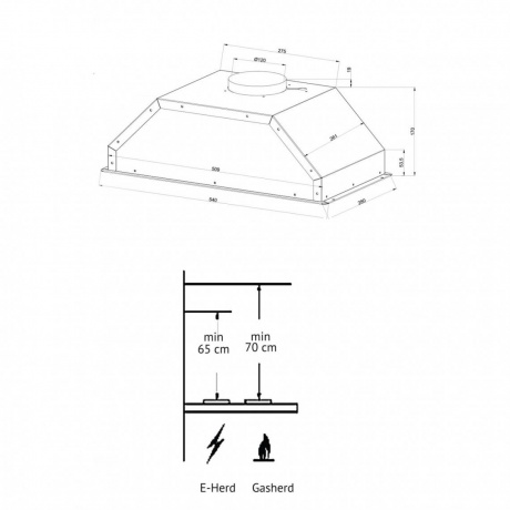 Встраиваемая вытяжка Kuppersberg INTOUCH 60 W - фото 5