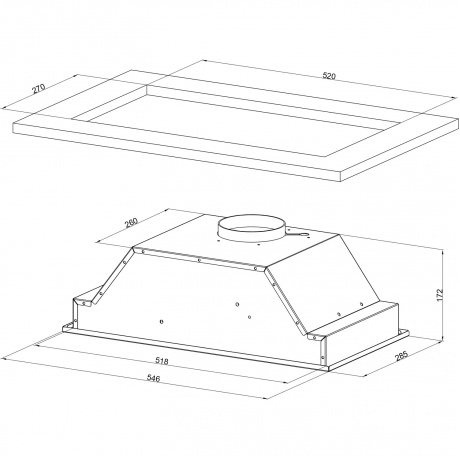 Встраиваемая вытяжка Kuppersberg INTOUCH 60 B - фото 6