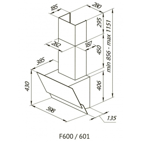 Вытяжка Kuppersberg F 601 BL - фото 5