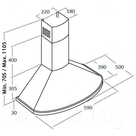 Вытяжка Kuppersberg BONA 60 B Bronze - фото 4