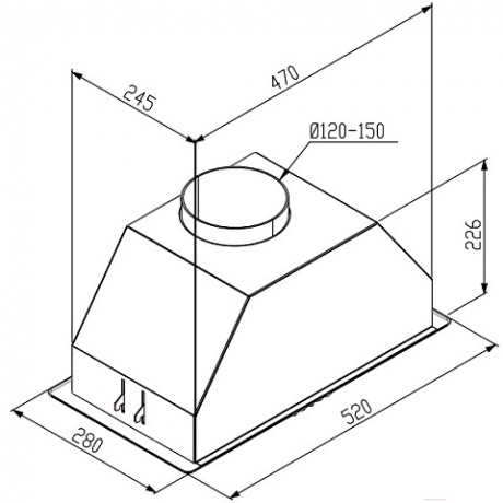 Полновстраиваемая вытяжка Korting Korting KHI 6690 N - фото 4