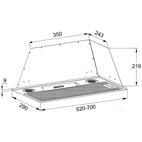 Встраиваемая вытяжка Korting KHI 6755 X - фото 2