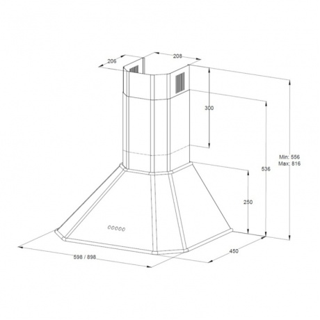 Настеная вытяжка Korting KHC 6839 NX - фото 2