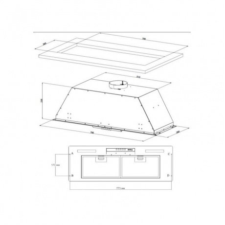 Полновстраиваемая вытяжка Korting Korting KHI 9931 RB - фото 2