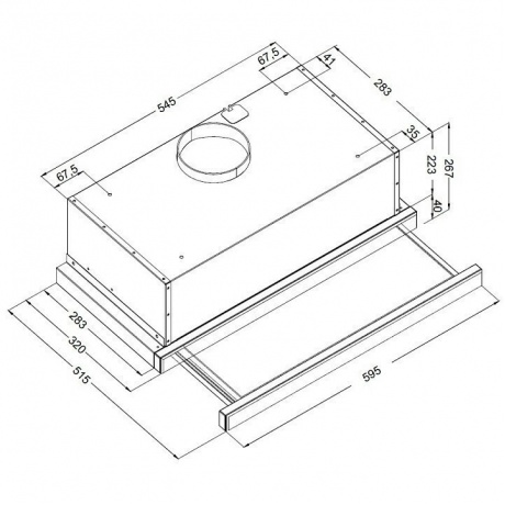 Встраиваемая вытяжка Korting KHP 6975 X - фото 3