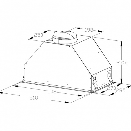 Полновстраиваемая вытяжка Korting Korting KHI 6828 GN - фото 3
