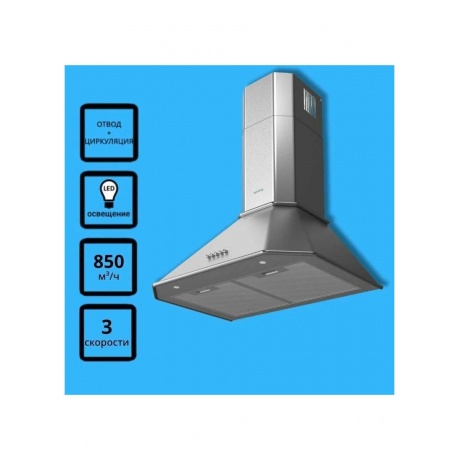 Настеная вытяжка Korting KHC 6839 X - фото 4