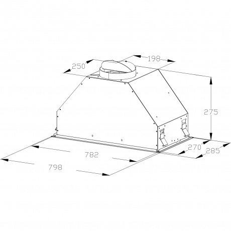 Полновстраиваемая вытяжка Korting Korting KHI 9828 GN - фото 3