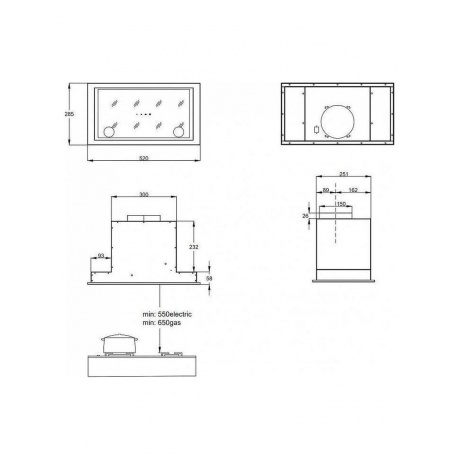 Встраиваемая вытяжка Korting KHI 6777 GW - фото 2