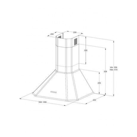 Настеная вытяжка Korting KHC 9839 X - фото 2