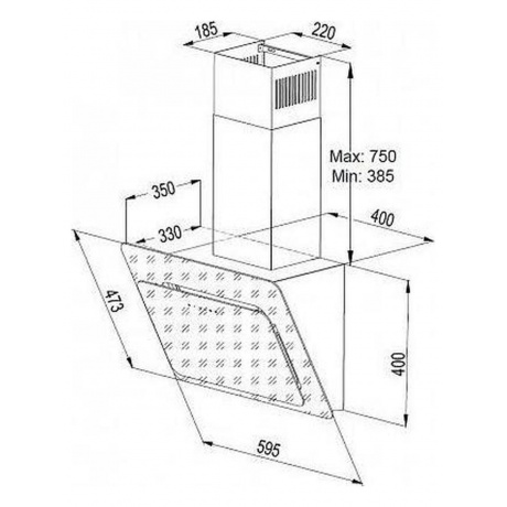 Наклонная вытяжка Korting KHC 67590 GN - фото 4