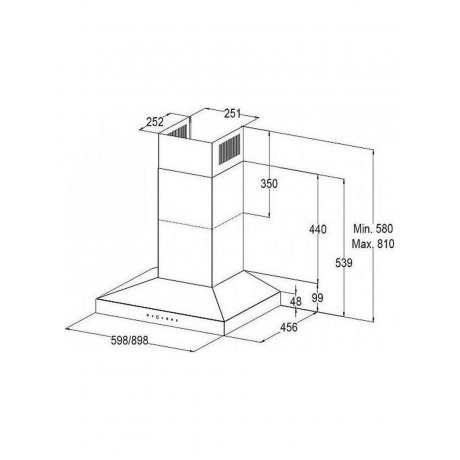 Купольная вытяжка Korting KHC 6831 XGN - фото 2