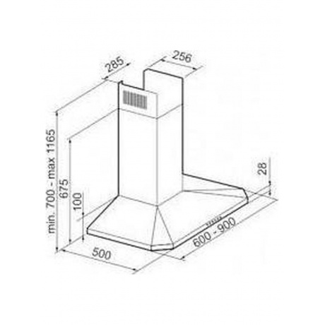 Каминная вытяжка Korting KHC 6951 X - фото 2