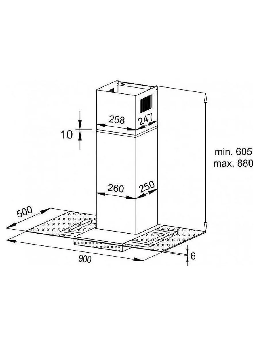 Купольная вытяжка Korting KHC 90925 SGB - фото 4