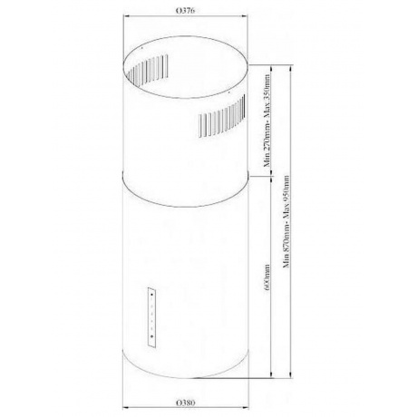 Островная вытяжка Korting KHA 39970 N CYLINDER - фото 6