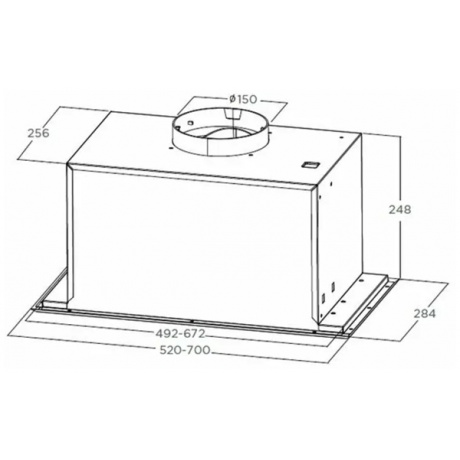 Встраиваемая вытяжка Midea MH60I370B ширина 52 см, отвод/рециркуляция, 900 м3/час - фото 6