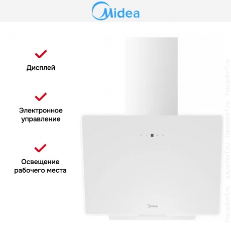 Наклонная вытяжка MIDEA MH60AN364GW - фото 6