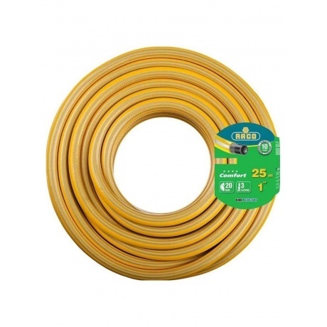

Шланг поливочный RACO COMFORT, 1, 25 м, 20 атм, трёхслойный, армированный (40303-1-25)