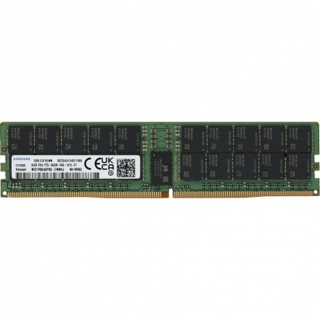 

Память оперативная Samsung DDR5 64GB RDIMM 5600 (2Rx4) ECC Reg 1.1V (M321R8GA0PB0-CWM)