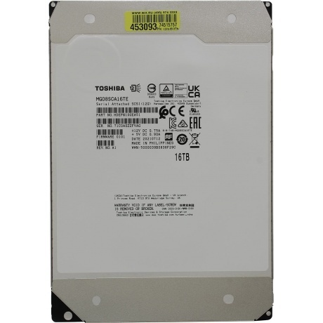 

Жесткий диск HDD Toshiba SAS 16Tb (MG08SCA16TE)