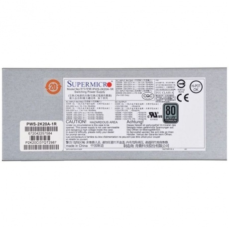 Блок питания Supermicro 220W PWS-2K20A-1R - фото 3