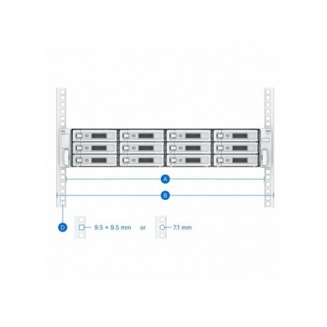 Комплект направляющих Synology 1U/2U/3U RKS-02 - фото 2