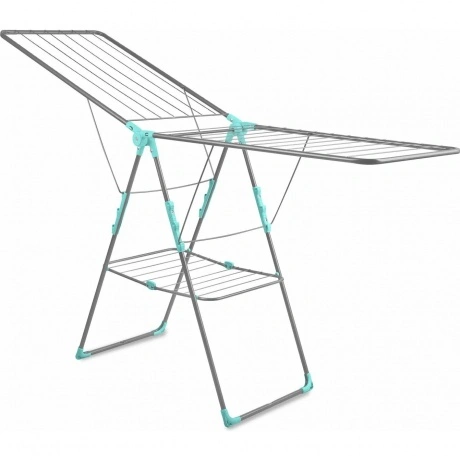 Сушилка для белья напол. мет. с/кр двухуровн. "Ника" матовый сер...