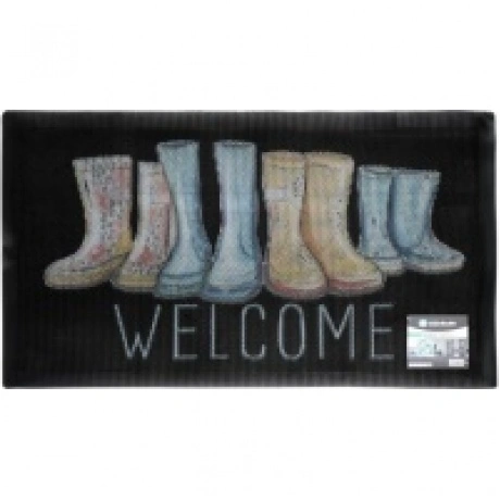 Коврик придверный 3D BOOTS 45х75см ATTRIBUTE MAT