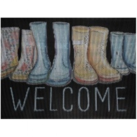 Коврик придверный 3D BOOTS 45х75см ATTRIBUTE MAT - фото 2