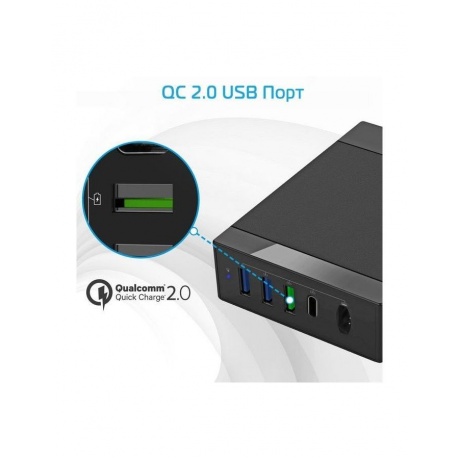 Зарядное устройство для ноутбуков + СЗУ Qualcomm QC2.0 Promate uniCharger-85W (black) 6959144032658 - фото 3