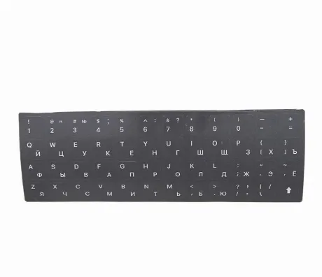 Наклейки на клавиатуру Red Line для ноутбуков, (русская и англий...