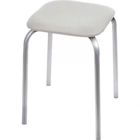 

Табурет "Классика 3" квадр. 4 ножки 32х32 см ТК03 светло-серый